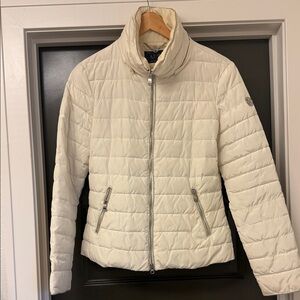 Armani Jeans Cream Puffer Jacket
